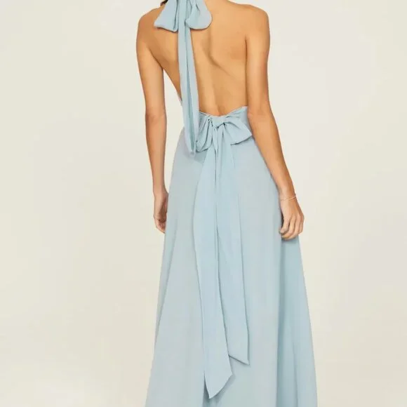 REFORMATION Andee Blue Gown Size 0 - Picture 4 of 10